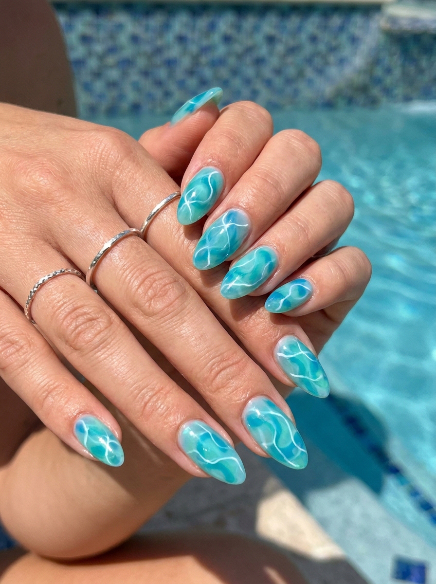 21 Sommer Nägel Blau 2026